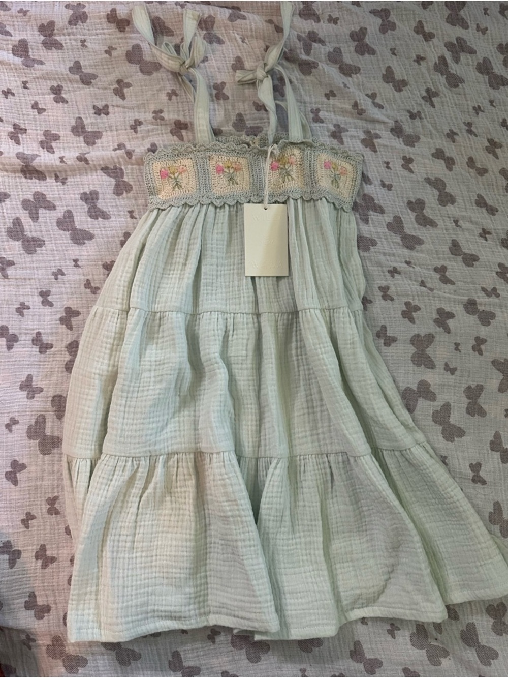 Wild Wawa Blue bouquet dress